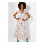 Joe Browns Pastel Floral V-Neck Dress