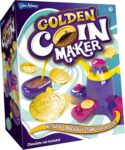 John Adams Golden Coin Maker Melt, Wrap & Stamp Your Own Golden Chocolate Coins 12 Stamp Choices Food Craft Treats Age 6 Kids Gift Idea For Birthday & Christmas Chocolate Not Included