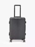 John Lewis Como Zipless 4-Wheel Cabin Suitcase, 38L, Black – Free C&C