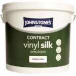 Johnstones Silk Brilliant White Emulsion Paint, 5L