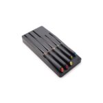 Joseph Joseph Elevate 5-Piece Colour-Coded Knife Set with Black Block