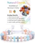 Jovivi Natural Stone Healing Crystal Beaded Bracelets for Women,Colorful Gemstone Friendship Bracelet Jewellery,Best friend Birthday Gifts for Women Girls Graduation Christmas Presents for Her