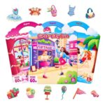 JoyCat Reusable Dress-up Sticker Books 3-Pack City Seaside Dreams