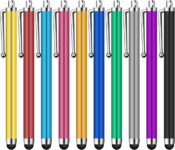 Jsdoin Stylus Pen 10 Pack Universal Capacitive Touch Screen Pens for Tablets, iPad Mini, iPad Pro Air, Smartphones, Multiple Colors