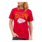 Junk Food Unisex Bold NFL Logo T-Shirt, Red, M UK