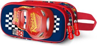 KARACTERMANIA Disney Cars 3 Cups-3D Double Pencil Case, Black, 22 x 10 cm
