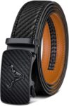 KEMISANT Belt Men,KEMISANTLeather Ratchet Belt 1.25, Trim to Fit