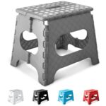 KEPLIN 11 Inch Heavy Duty Folding Step Stool Non-Slip Foldable