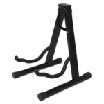 KEPLIN Guitar Stand – Universal A Frame Black Foldable Portable Floor Stand for Acoustic Electric & Bass Guitars