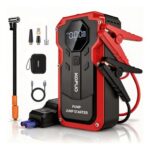 KOPUO Jump Starter 150 PSI with Air Compressor, Red