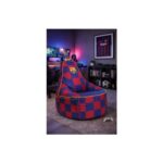 Kaikoo Blue Barca Large Gamer Chair – Check Print