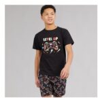Kangaroo Poo Boys T-Shirt and Shorts Pyjama Set – Black