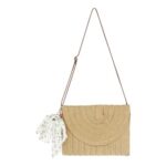 Kaosynaptor Summer Straw Bags for Women Beach Clutch Crossbody Bags