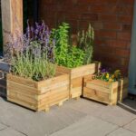 Kendal Square Wooden Garden Planter 18×18 (0.5×0.5m) – Set of 3