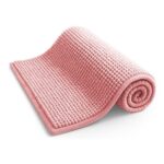 Keplin Non-Slip Microfibre Bath Toilet Mat 40x60cm Pink