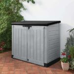 Keter Store It Out Max 1200L Polypropylene Garden Storage – Grey (H) 1.25m x (W) 1.46m – Free C&C