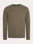 Khaki /Burgundy/ Brown Crew Neck Long Sleeve T-Shirt Sizes S-XXXXL Free C&C (Extra 10% Off With Rewards Redemption)
