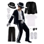 Kids King Of Pop Halloween Costume 8-10yrs