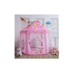 Kids Pink Castle Play Tent – One Size