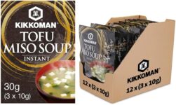 Kikkoman Instant Tofu Miso Soup, 10g (Pack of 3)