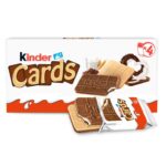 Kinder Cards Wafer Biscuit Chocolate Bars, Pack of 4 x 25.6g (£1.66 S&S)