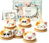 Kinforse Scented Candles Gifts for Women, Cat Gift Set for Ladies Birthday