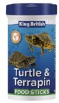 King British Turtle & Terrapin Food Sticks 90g Complete Food Floating Sticks to Encourage Natural Feeding Behaviour