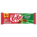 KitKat 2 Finger Hazelnut Flavour Chocolate Bar Multipack 8 x 20.7g
