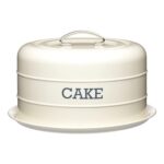 KitchenCraft Living Nostalgia Airtight Cake Tin Dome 28.5cm Antique Cream