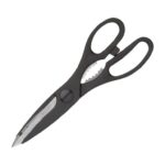 KitchenCraft Multipurpose Kitchen Scissors with Bottle Opener, Black