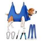 Kkiimatt Dog Grooming Hammock with Nail Clippers (Large)