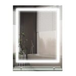Kleankin Dimmable Mirror with LED, 3 Colours, Defogging Film