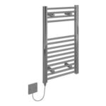 Kudox Electric Chrome Flat Towel Radiator – 700 X 400mm 150W