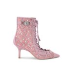 Kurt Geiger London Mansion Corset Ankle Boots – Pink