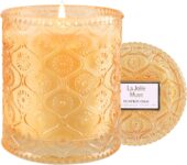 LA Jolie Muse Pumpkin Chai Scented Candles for Home, Natural Soy Wax 40 Hrs