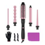 LANDOT 5-in-1 Hair Curler with 38mm Brush and 4 Wands