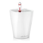 LECHUZA Mini Deltini Self-Watering Plant Pot White-Gloss