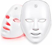 LED Red Light Therapy Face Mask Advanced, 7 Colour Treatment, Anti-Aging Skin Health Care Product Treatment, USB Rechargeable, Professional Facial Beauty Skincare Device Adjustable