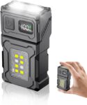 LETOUR Rechargeable Torch 500 Lumens Super Bright Mini EDC Small Torches with COB Light, Work Light with Magnetic Base and Buckle Clip, Flashlight for Outdoors Camping, Hiking, Emergency, Workshop