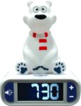 LEXIBOOK, Polar Bear Nightlight Alarm Clock, RL800PB