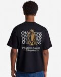 LFC Mens Champions Trophy Oversize Graphic Tee Black