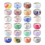 LIVEN 24-Pack Scented Soy Wax Travel Tin Candles, 2.5 Oz