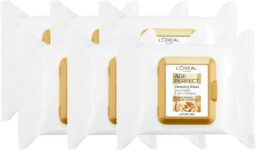 LOréal Paris Cleansing Wipes, Age Perfect For Mature Skin 6 Pack (25 Each)