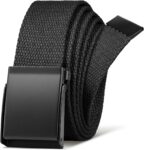 LXMY Belts for Men,Golf Belts for Men UK,Mens Work Belt,No Hole Canvas Belt