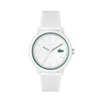 Lacoste Mens Analogue Quartz Watch 12.12 Collection White Silicone Bracelet