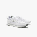 Lacoste Mens Line Track Trainers – White (Sizes 6 & 7) – w/code