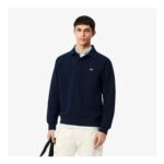 Lacoste Polo Collar Piqu Sweatshirt – Midnight Blue