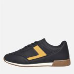 Lambretta Mens Panther Trainers – Black/Gold (Size 9 & 10)