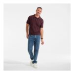Lands End Short Sleeve Silk Blend Polo Shirt