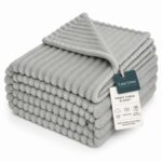 Lane Linen Fleece Blanket Queen Size 228 x 228 Mineral Soft Fluffy Plush Throw Blankets for Bed – Sold by Homespun Global LLC / FBA